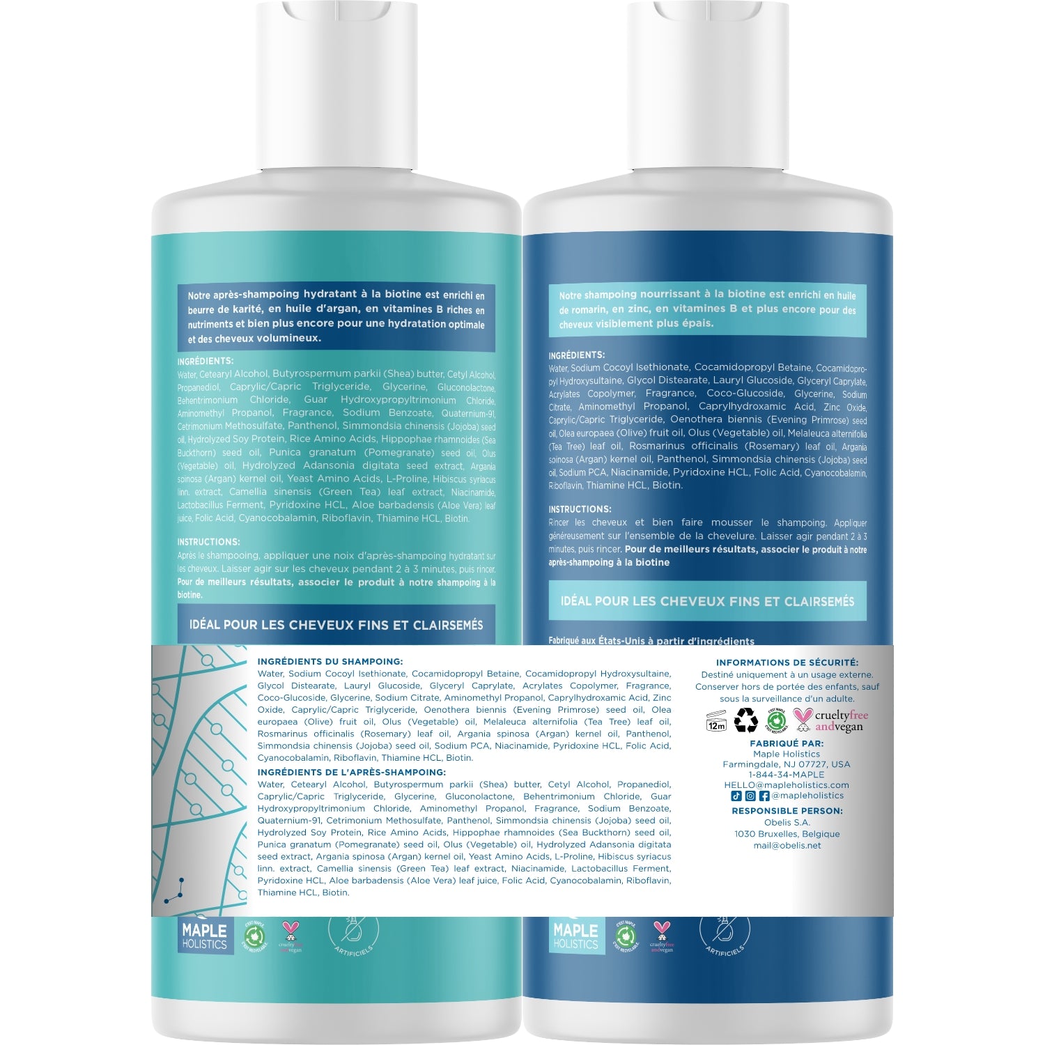 Biotin Shampoo and Conditioner Set - EU Shipping