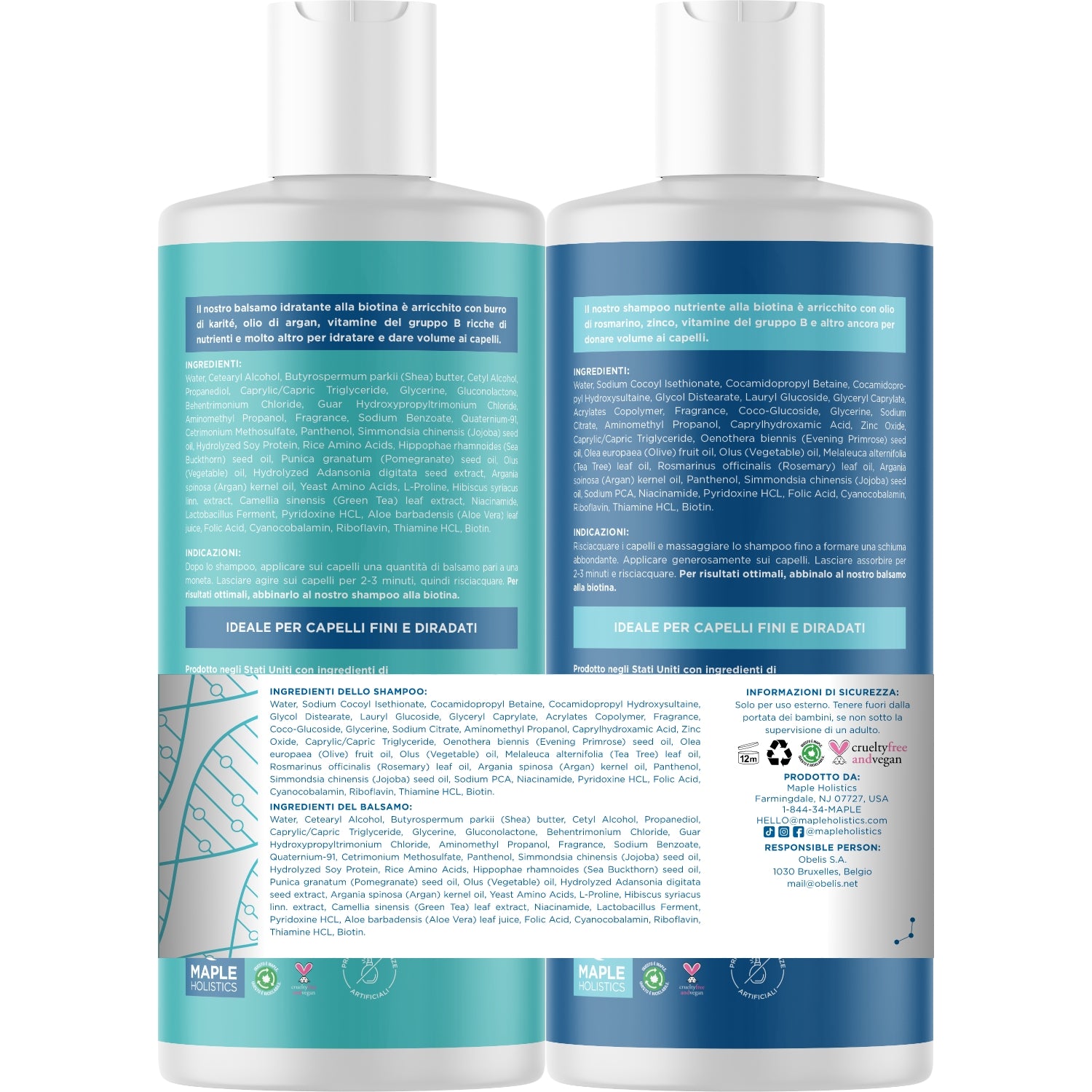 Biotin Shampoo and Conditioner Set - EU Shipping