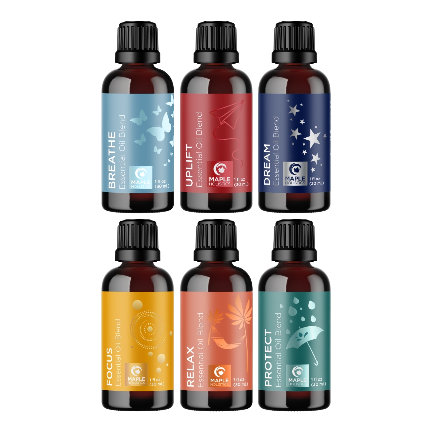 Essential Oil Blends Set Pack of 6