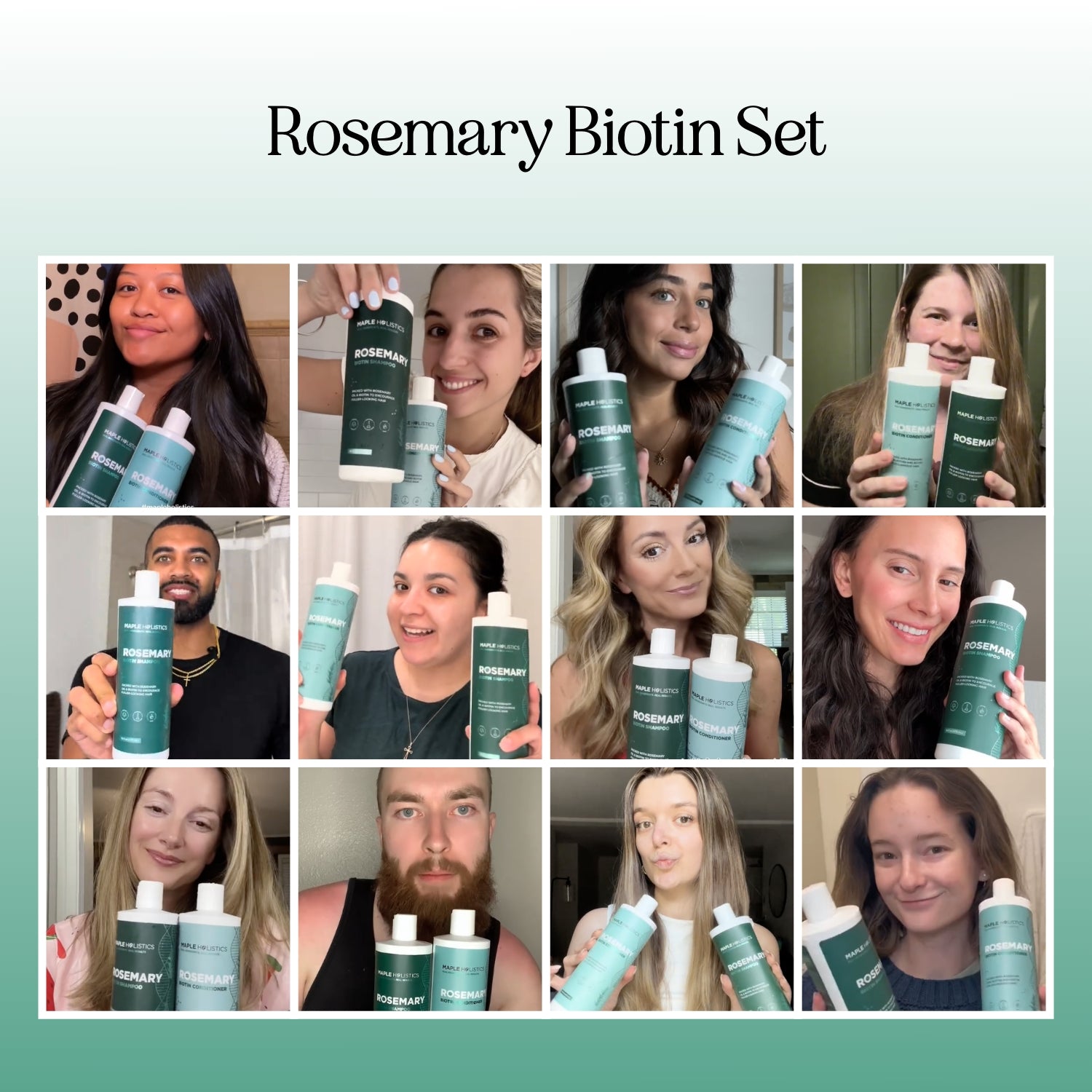 Rosemary Biotin Shampoo and Conditioner Set - EU Shipping