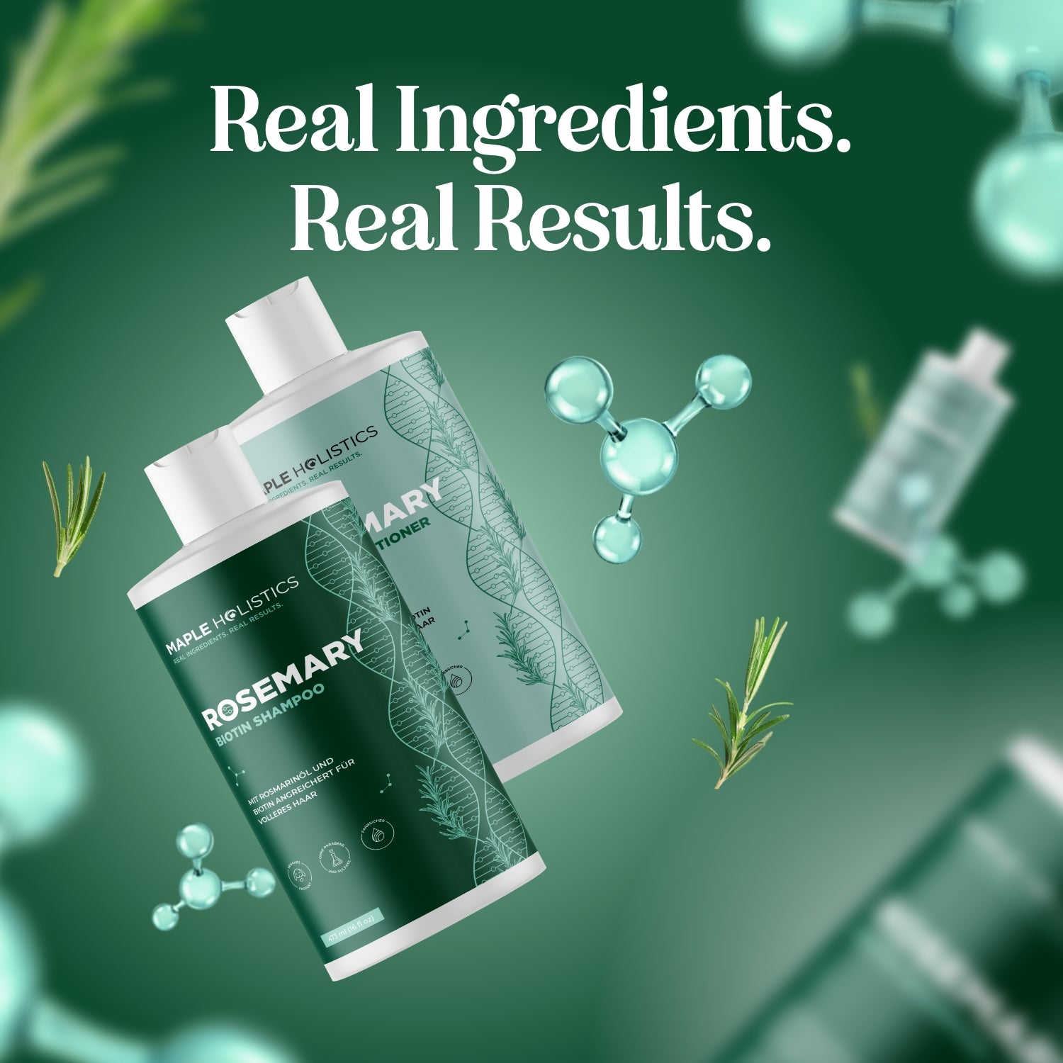 Rosemary Biotin Shampoo and Conditioner Set - EU Shipping