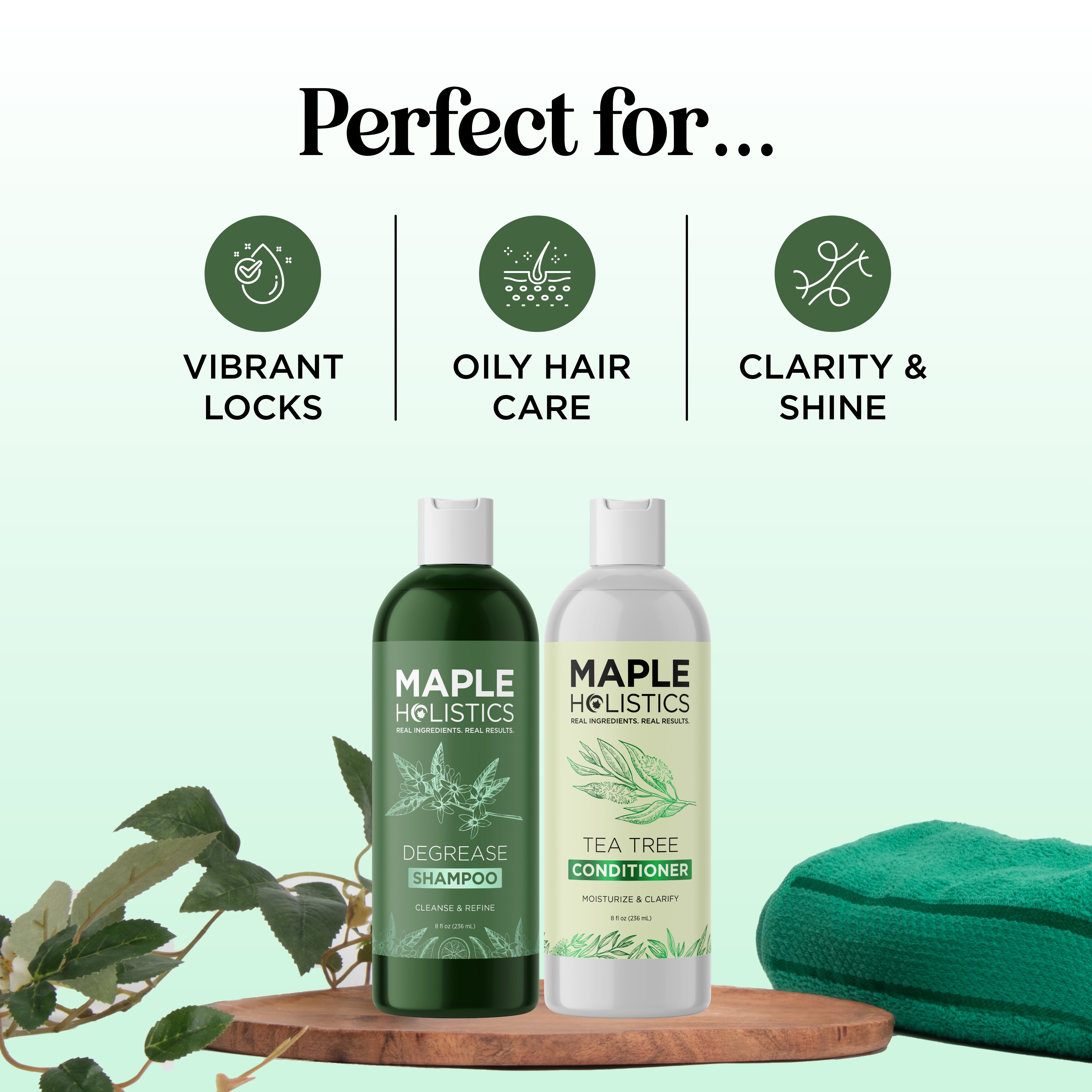 Degrease Shampoo & Tea Tree Conditioner Set
