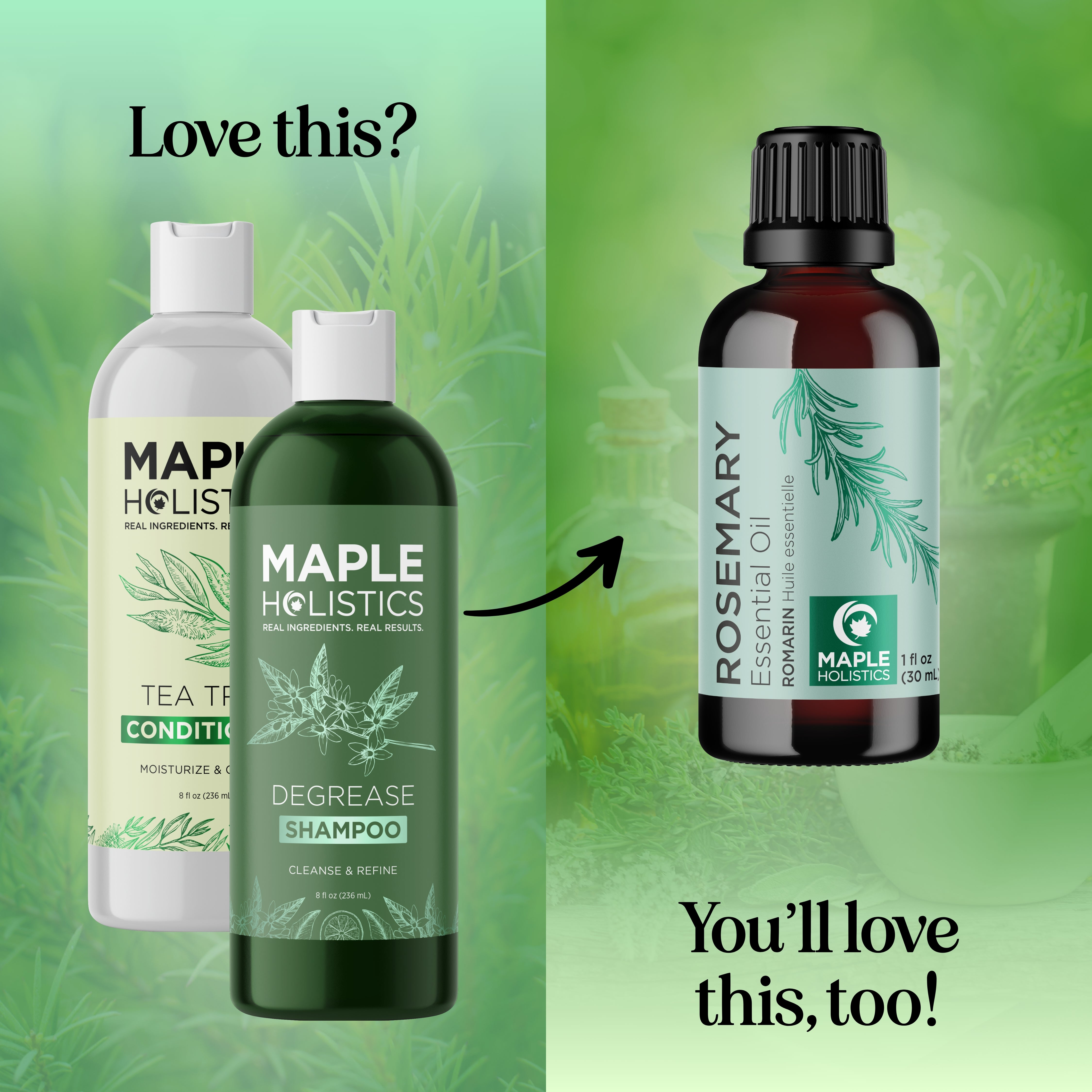 Degrease Shampoo & Tea Tree Conditioner Set