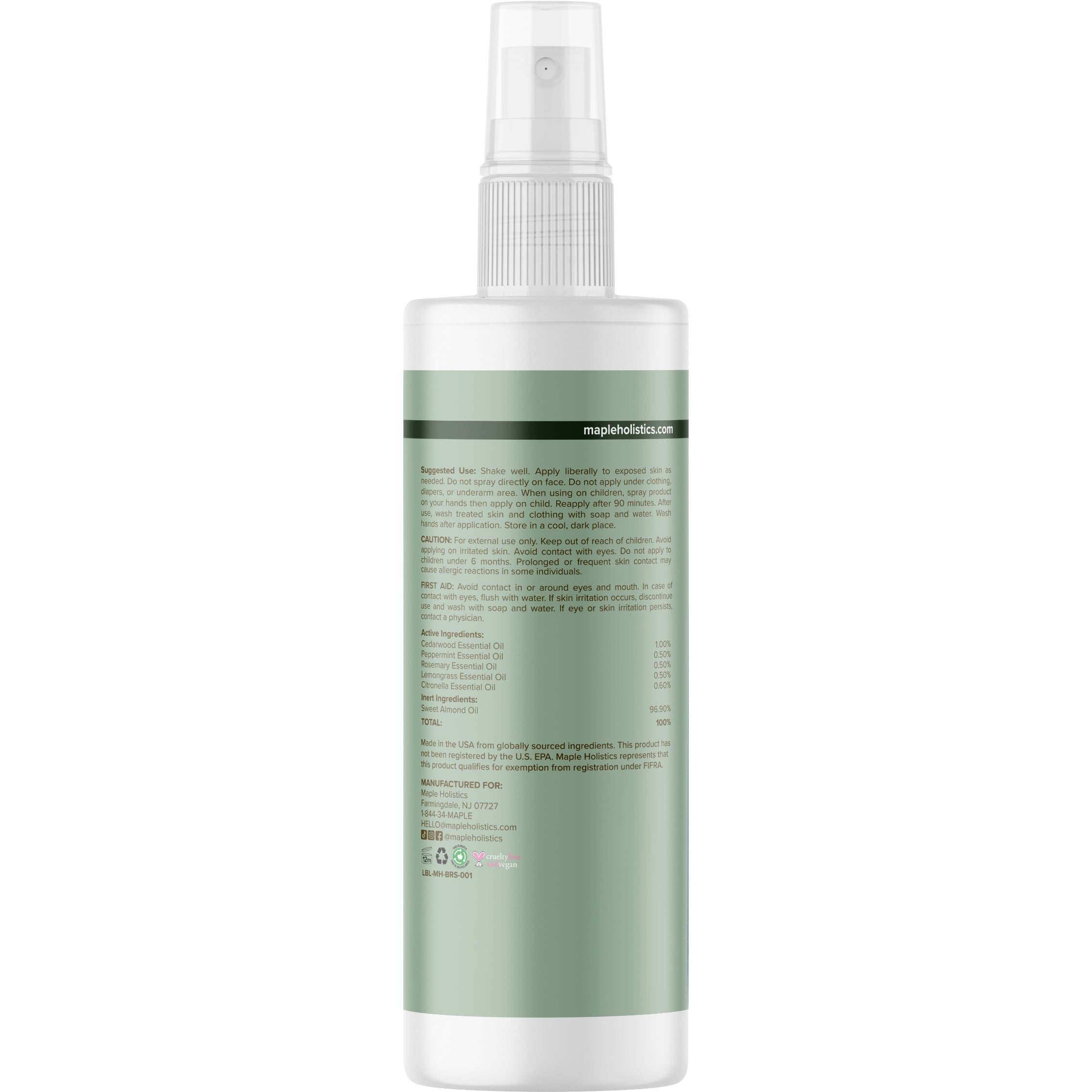 Natural Insect Repellent Spray