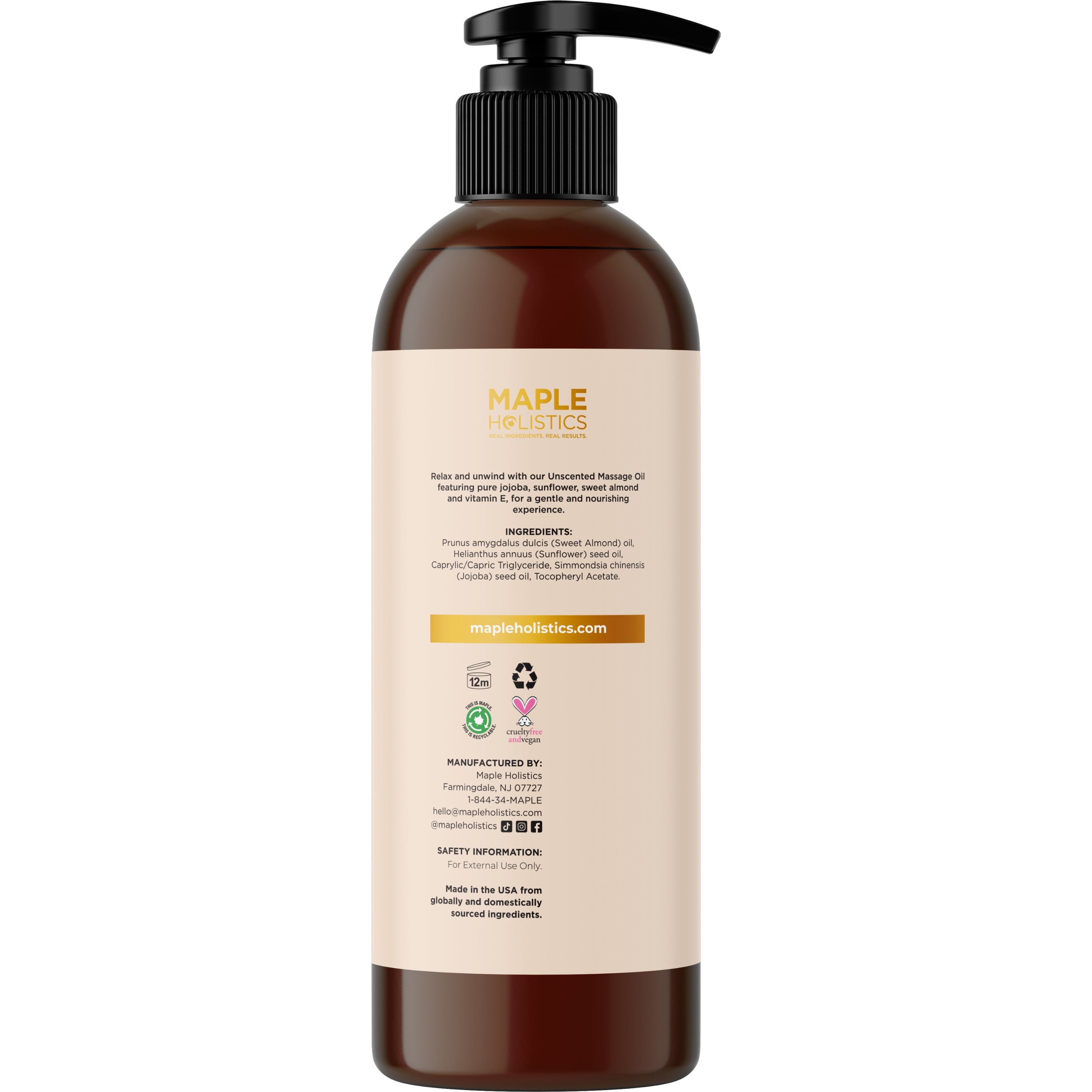 Unscented Massage Oil