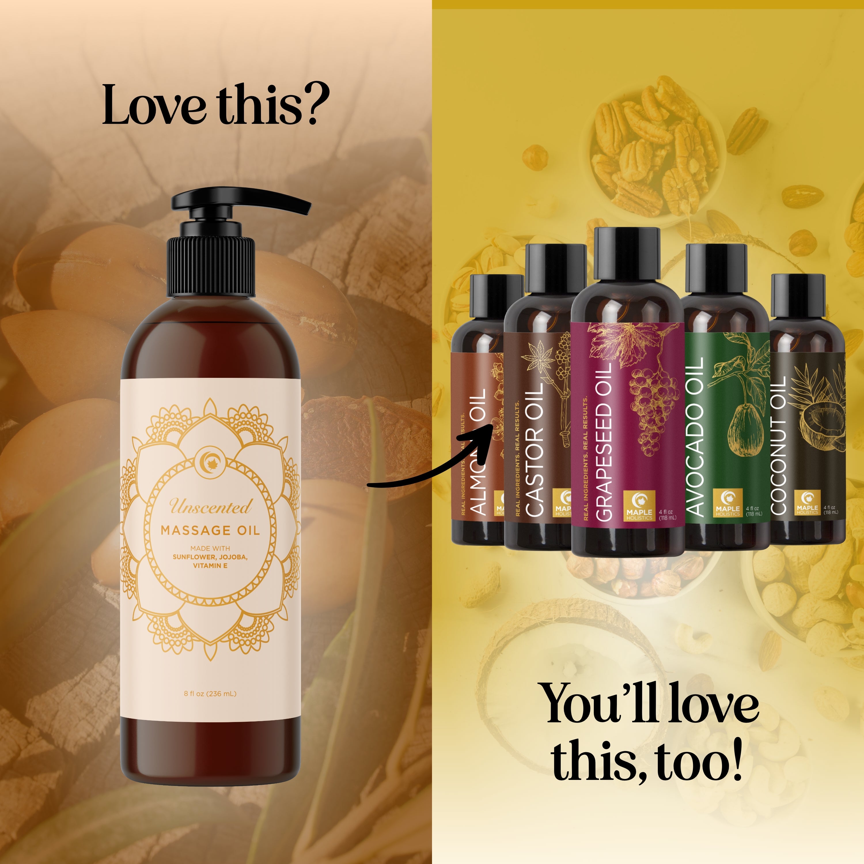 Unscented Massage Oil