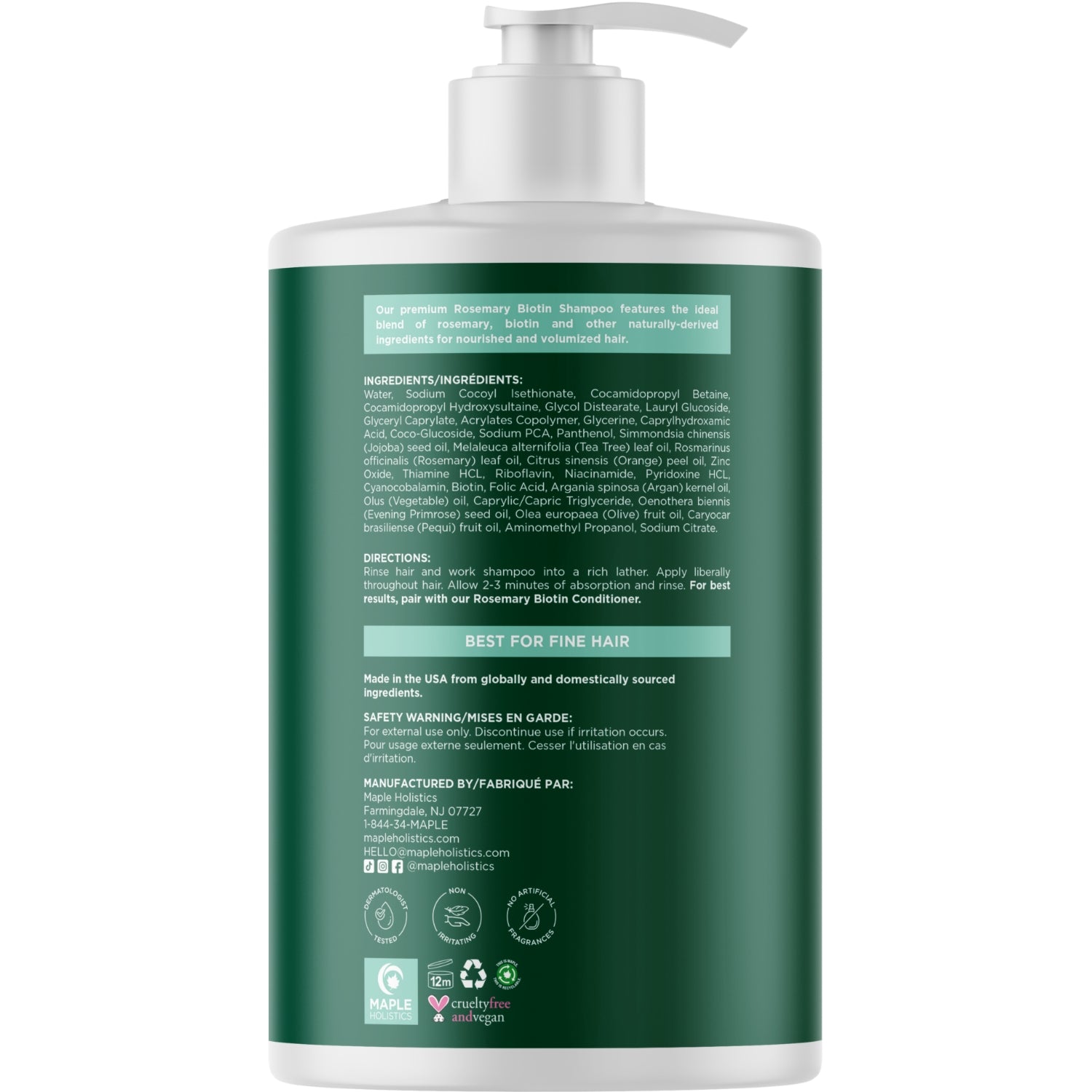 Rosemary Biotin Shampoo