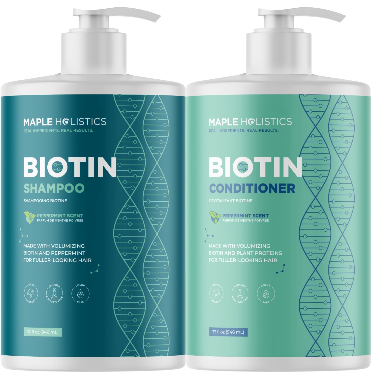 Mint Biotin Shampoo and Conditioner Set