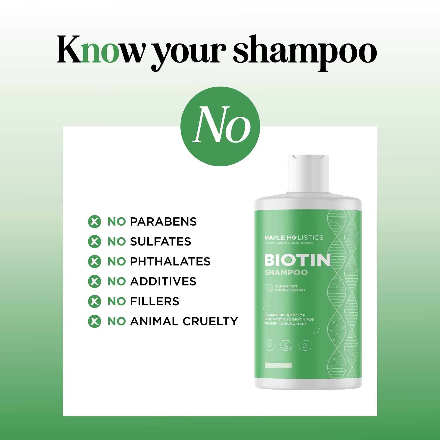Bergamot Forest Biotin Shampoo