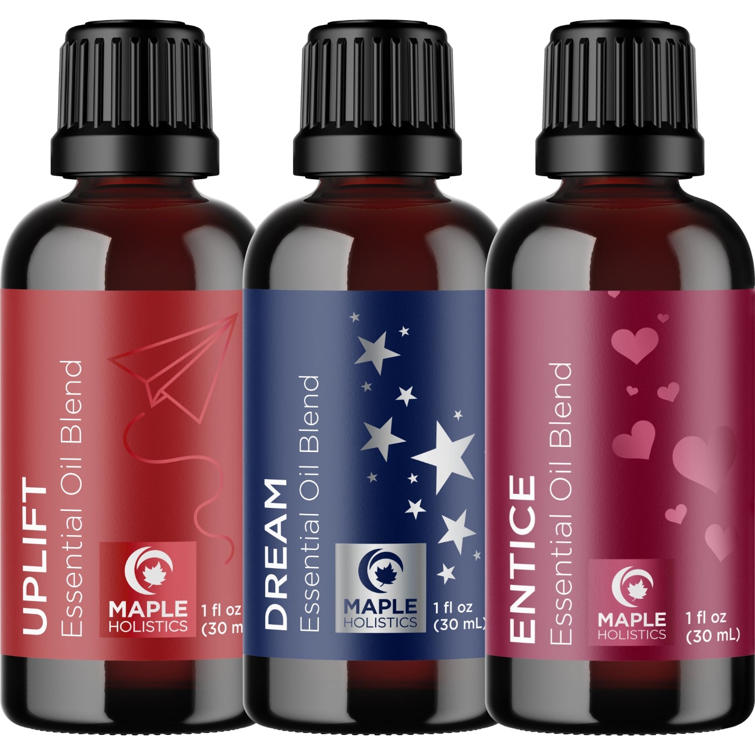 Uplift, Dream & Entice Essential Oil Blends