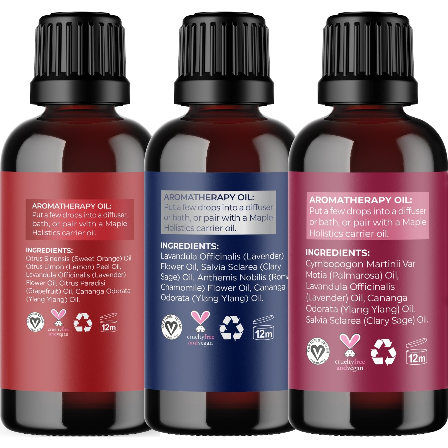 Uplift, Dream & Entice Essential Oil Blends