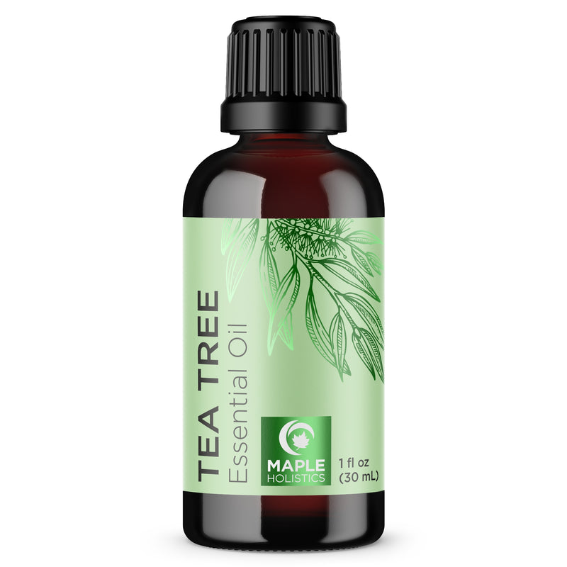Pure Tea Tree Oil for Skin - 100% Pure Tea Tree Essential Oil for Scalp Care Aromatherapy and Natural Cleaning Solution - Super Potent Non GMO AAA Australian Tea Tree Oil for Hair Skin and Nails