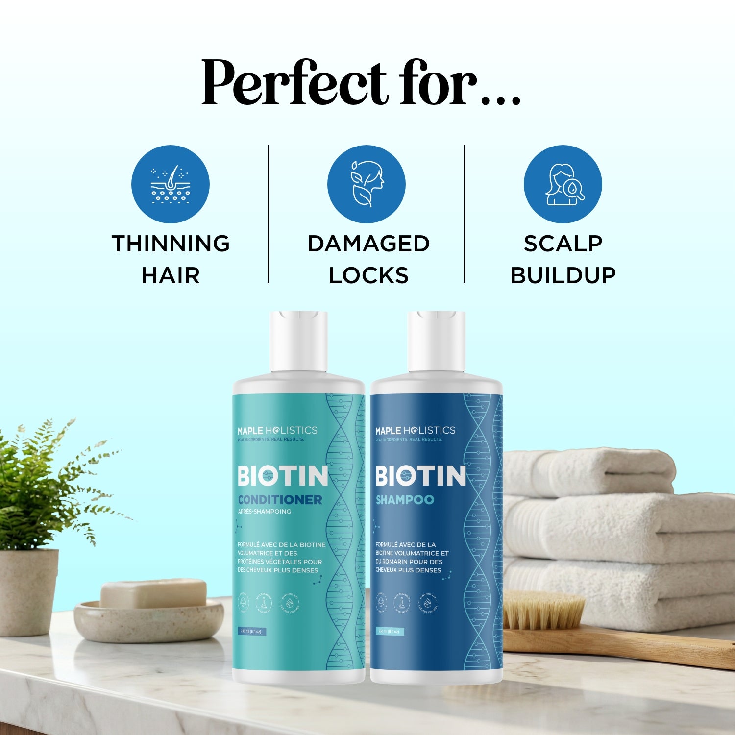 Biotin Shampoo and Conditioner Set - EU Shipping