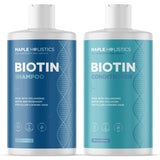 Volumizing Biotin Shampoo and Conditioner Set - Sulfate Free Shampoo and Conditioner for Dry Damaged Hair Care - Thinning Hair Shampoo and Conditioner with Nourishing Biotin and Rosemary Oil