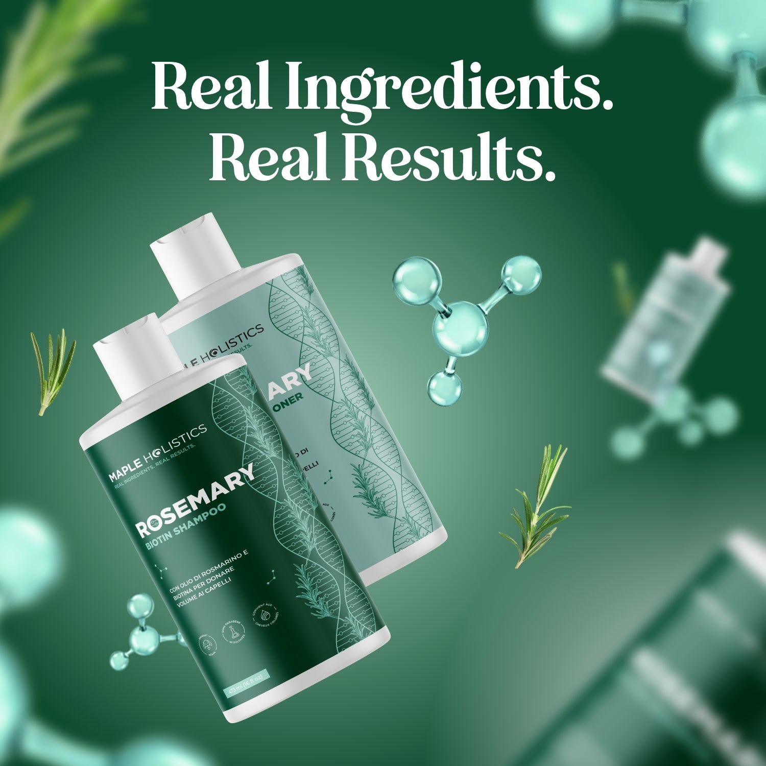 Rosemary Biotin Shampoo and Conditioner Set - EU Shipping