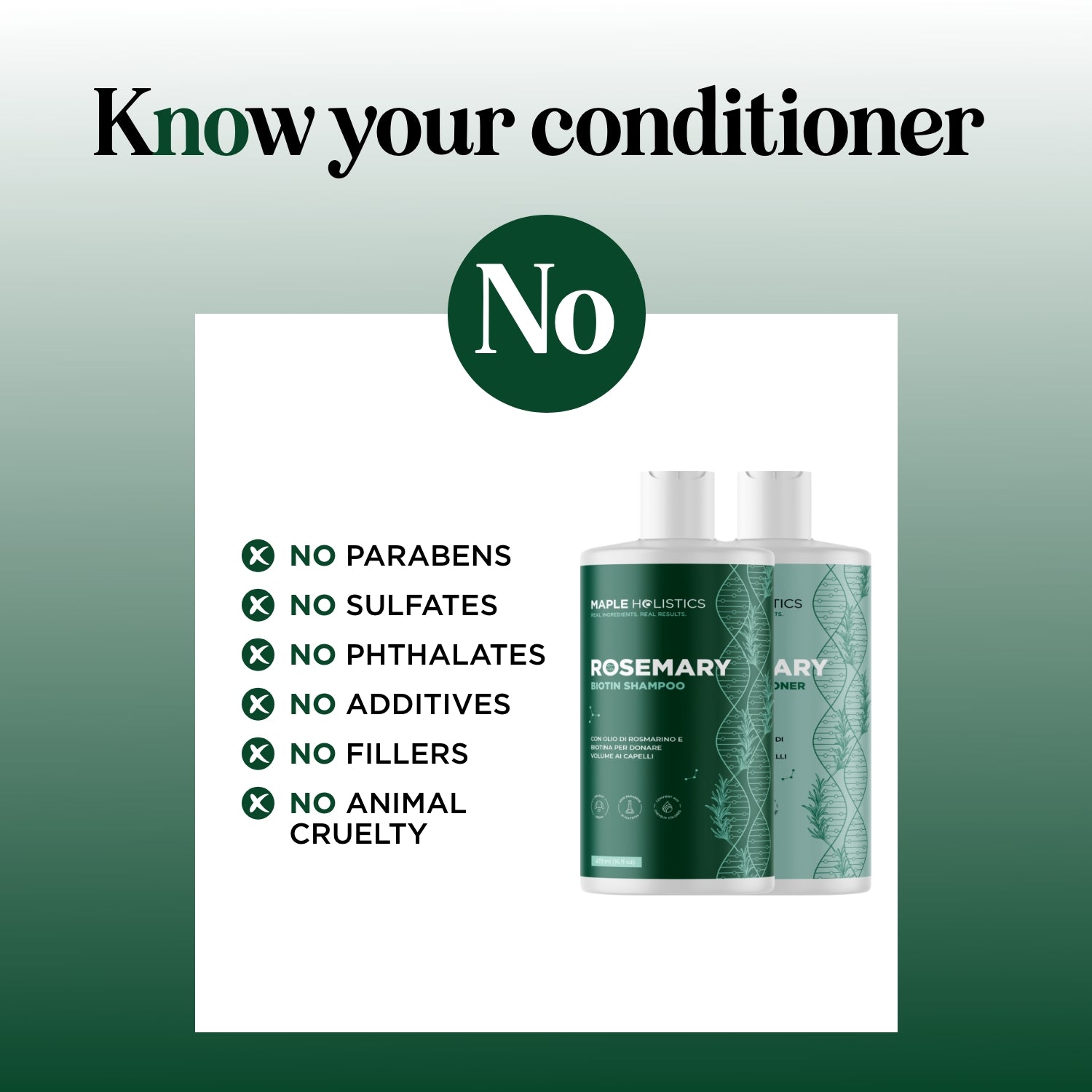 Rosemary Biotin Shampoo and Conditioner Set - EU Shipping