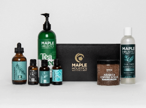 Maple Holistics products front view 