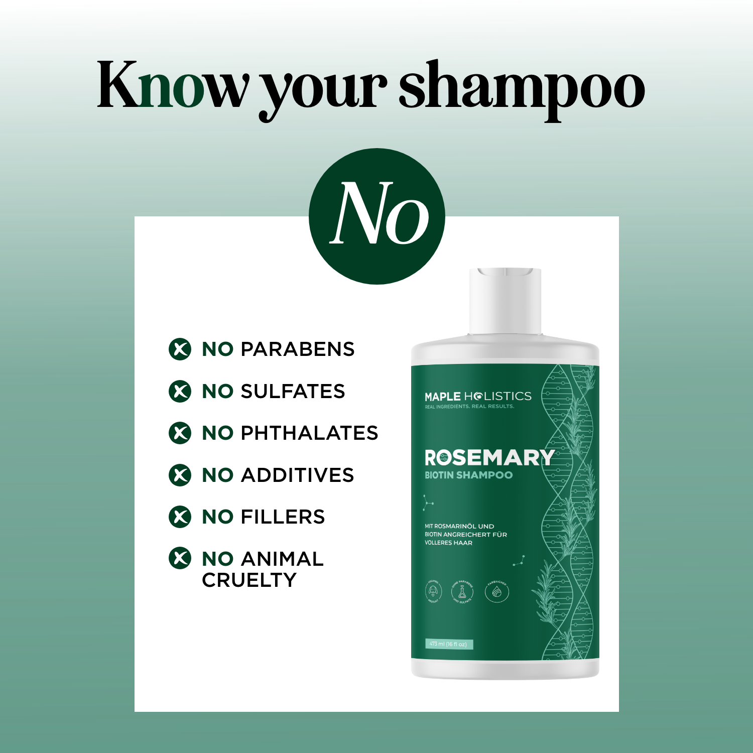 Rosemary Biotin Shampoo - EU Shipping