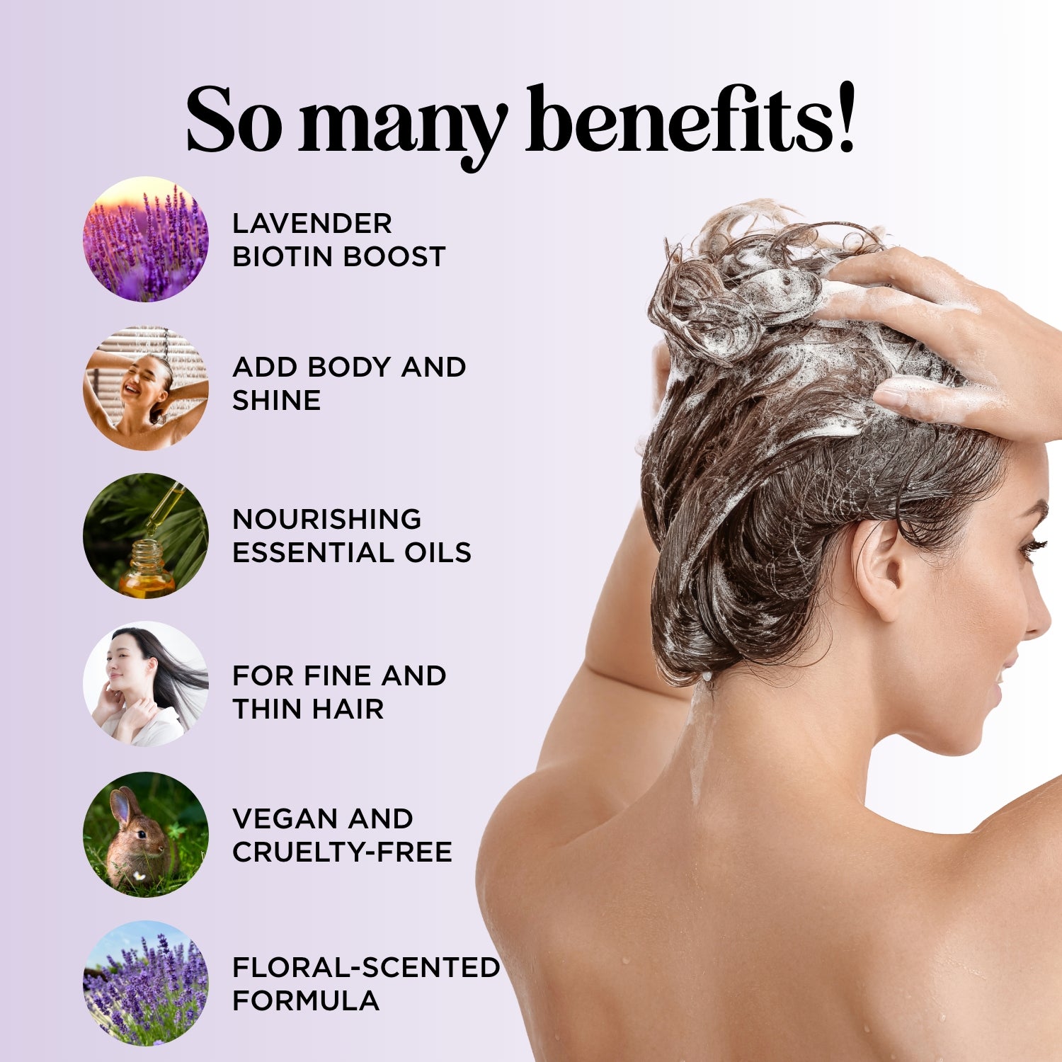 Lavender Floral Biotin Shampoo