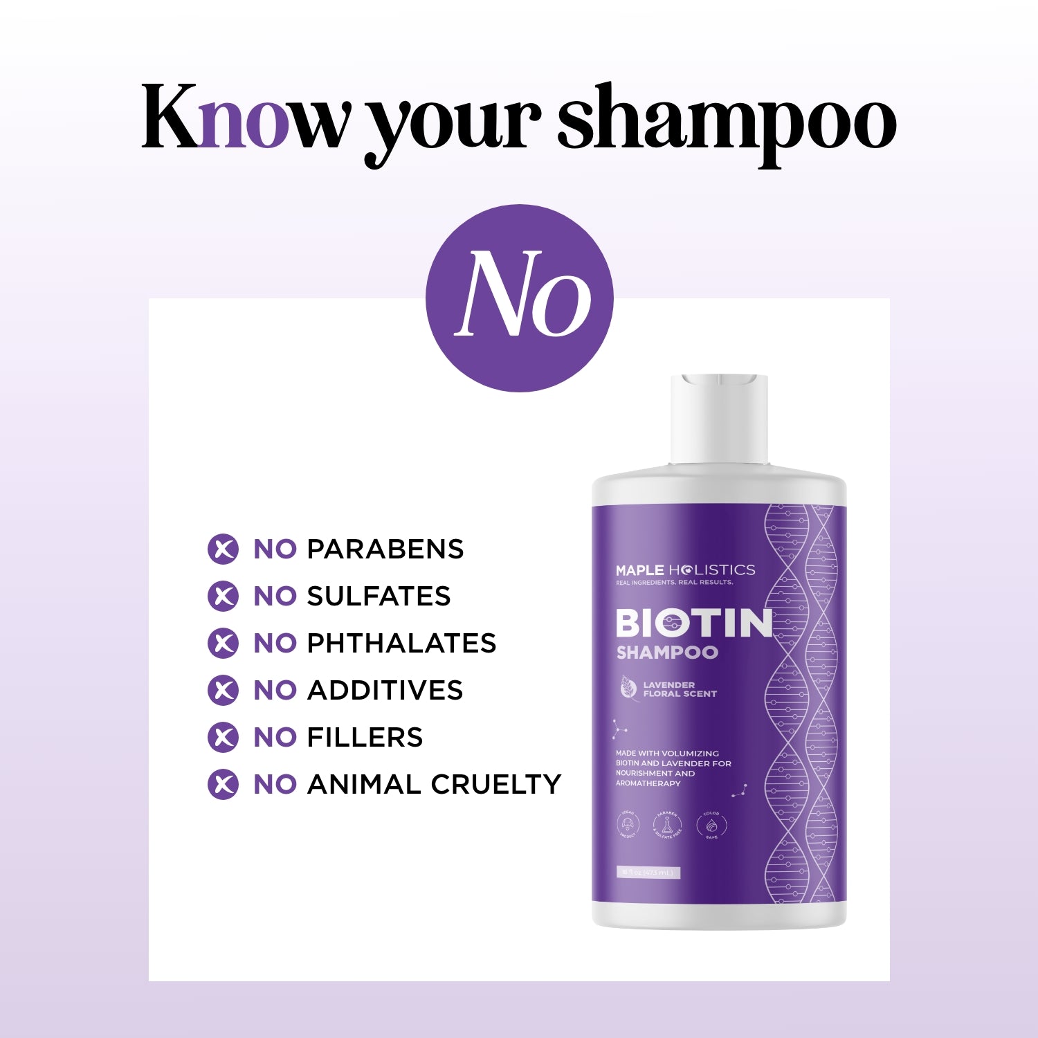 Lavender Floral Biotin Shampoo