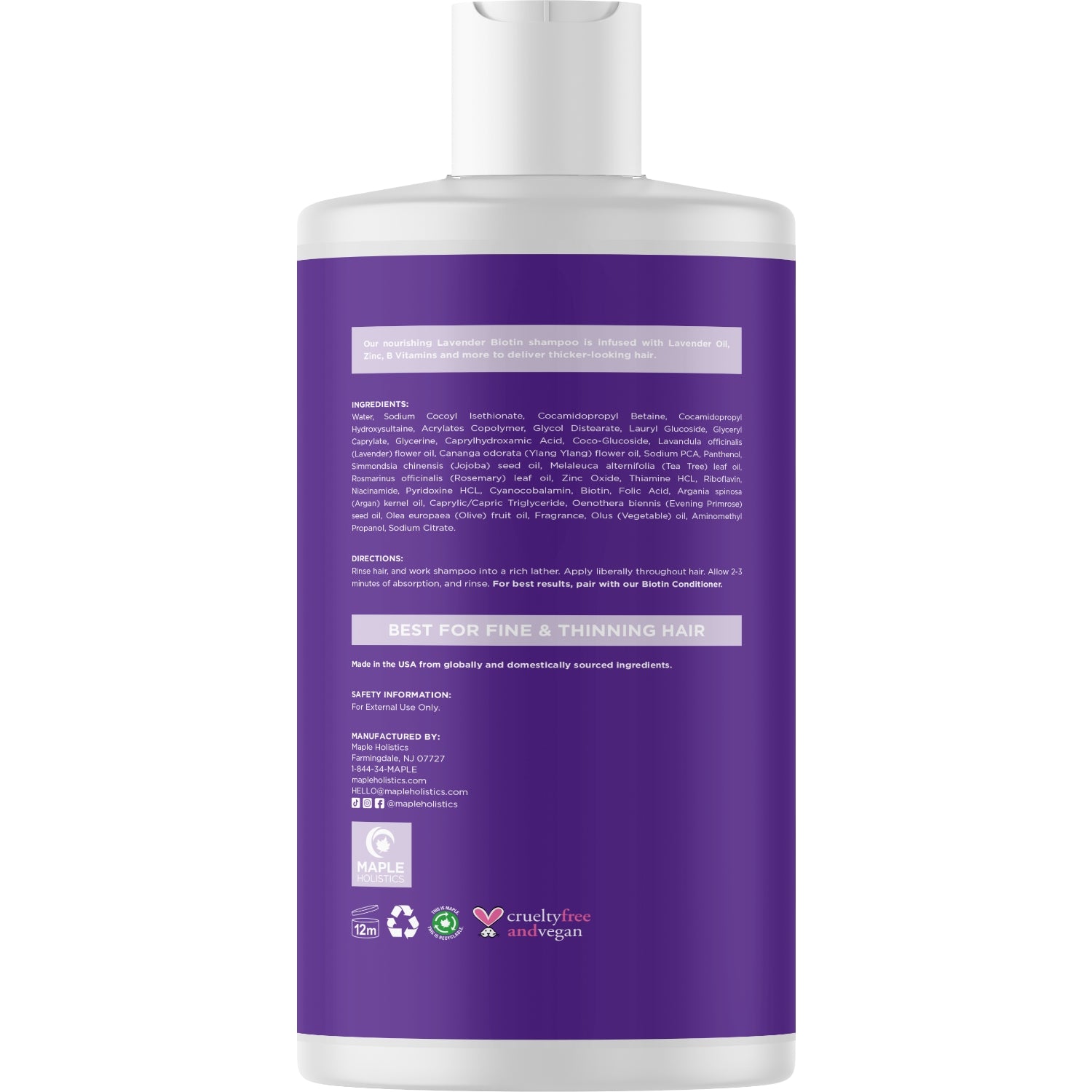 Lavender Floral Biotin Shampoo