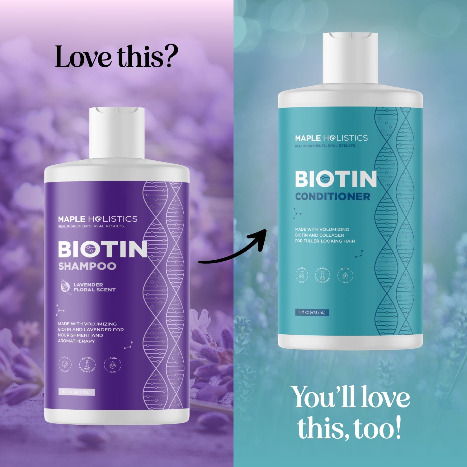 Lavender Floral Biotin Shampoo