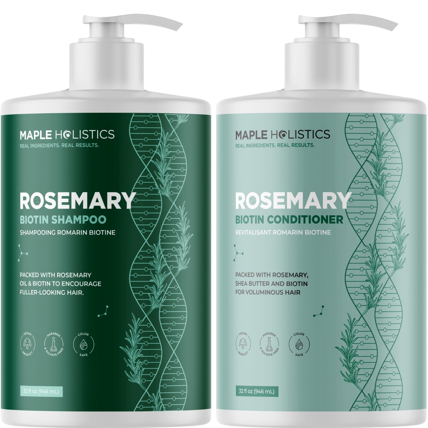 Rosemary Biotin Shampoo and Conditioner Set