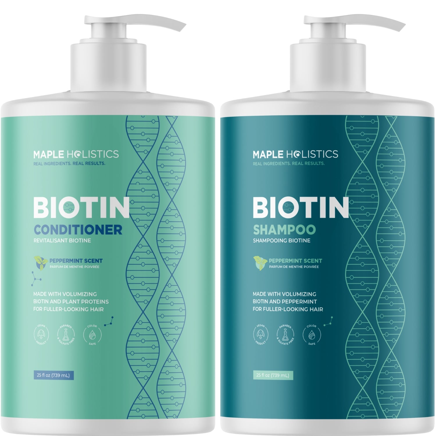 Mint Biotin Shampoo and Conditioner Set