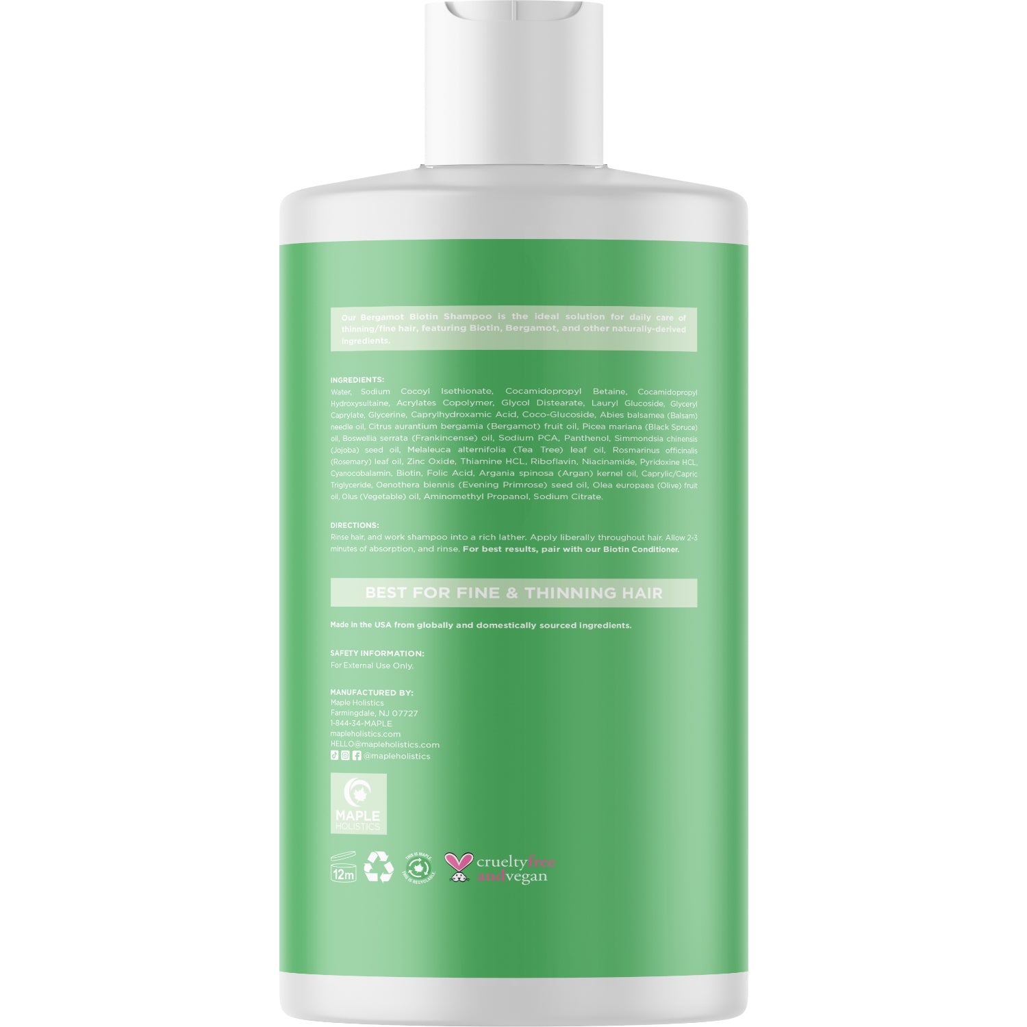 Bergamot Forest Biotin Shampoo