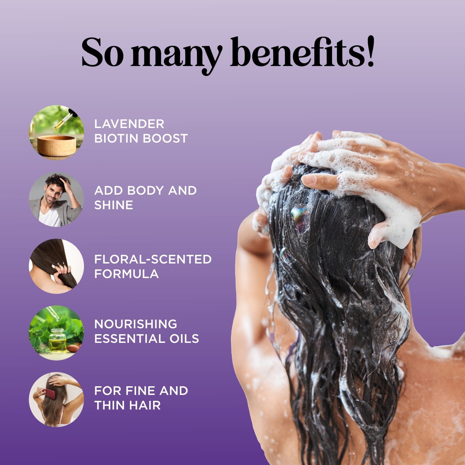 Lavender Floral Biotin Set