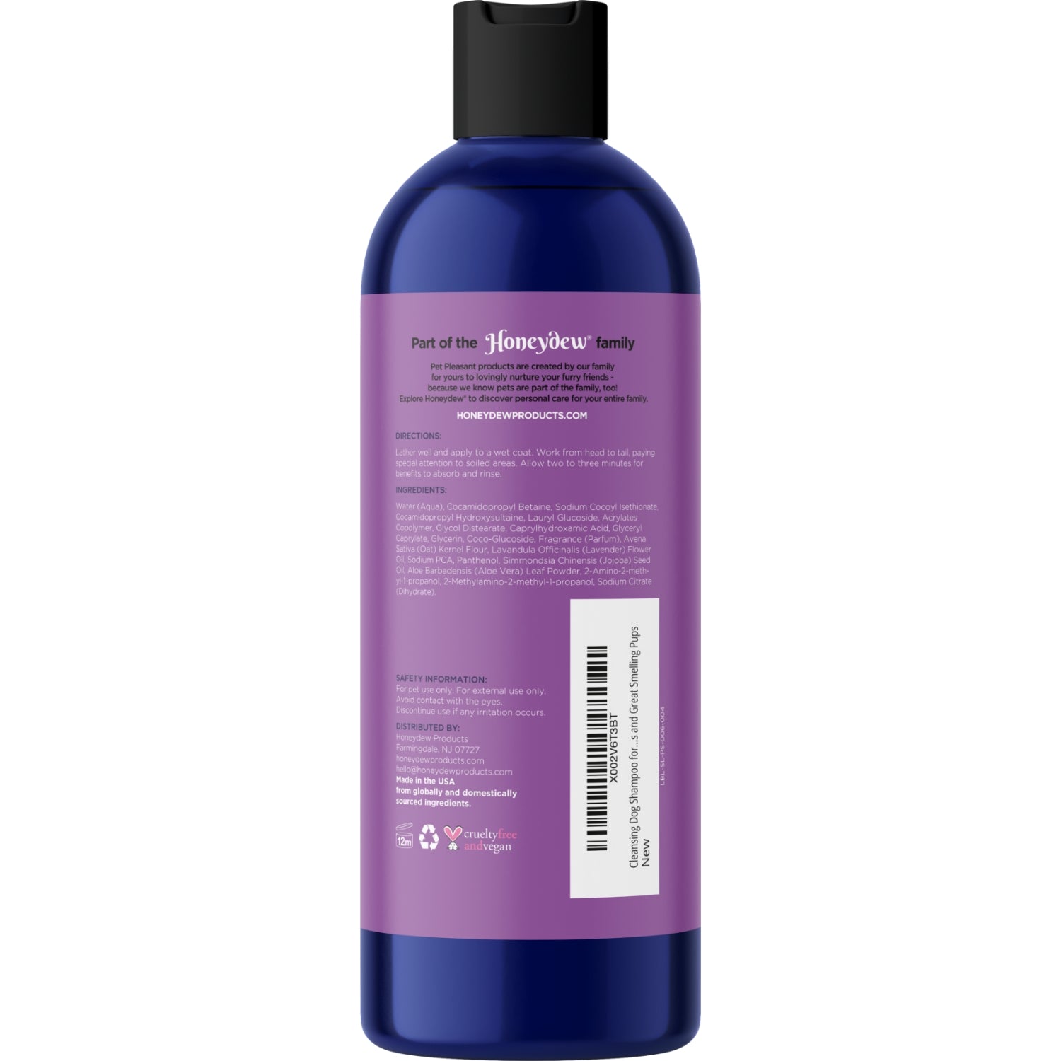 Lavender Oatmeal Pet Shampoo