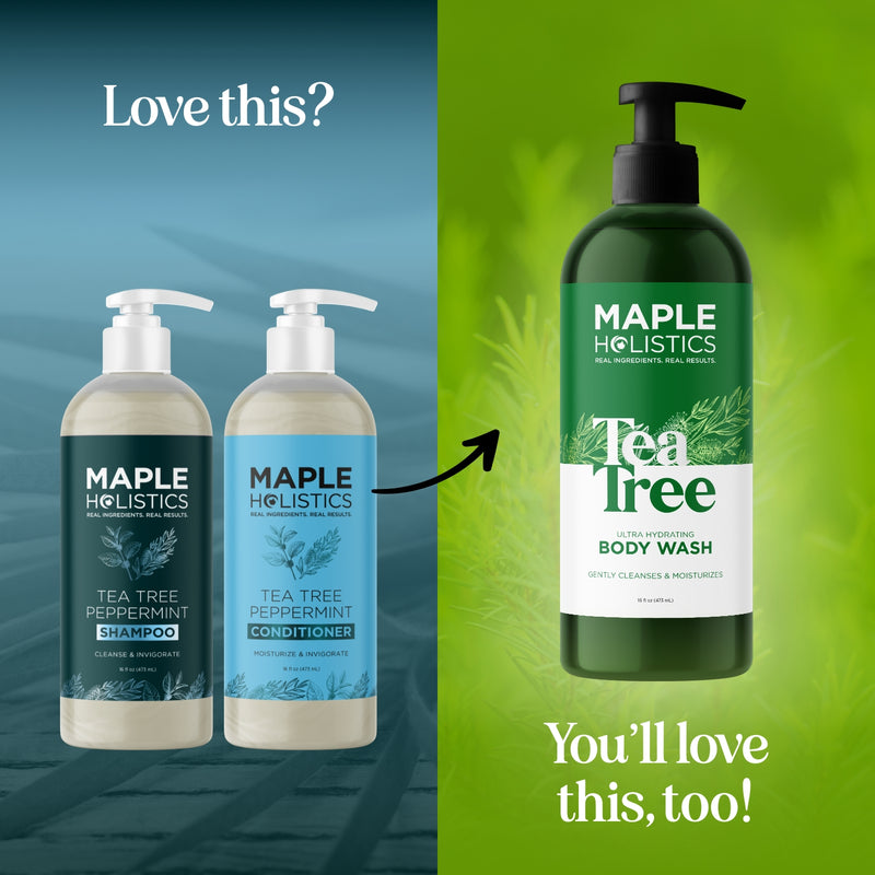 Tea Tree Peppermint Shampoo and Conditioner Set