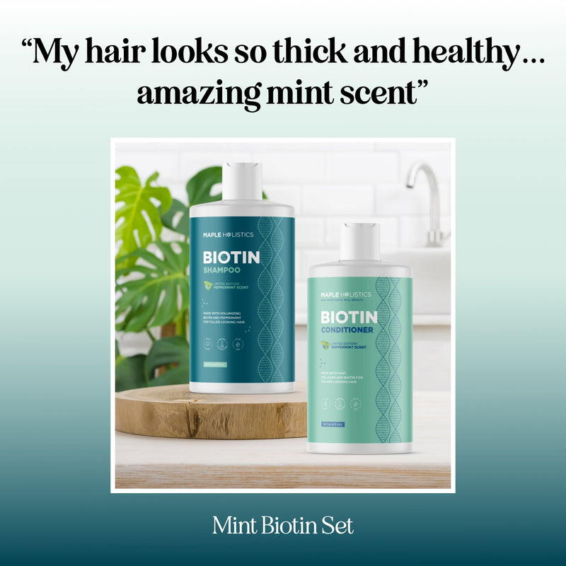 Mint Biotin Shampoo and Conditioner Set