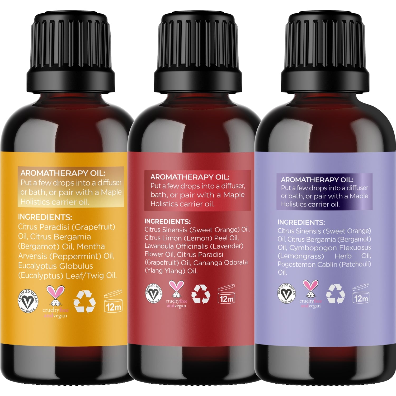 Focus, Uplift & Unwind Essential Oil Blend Set