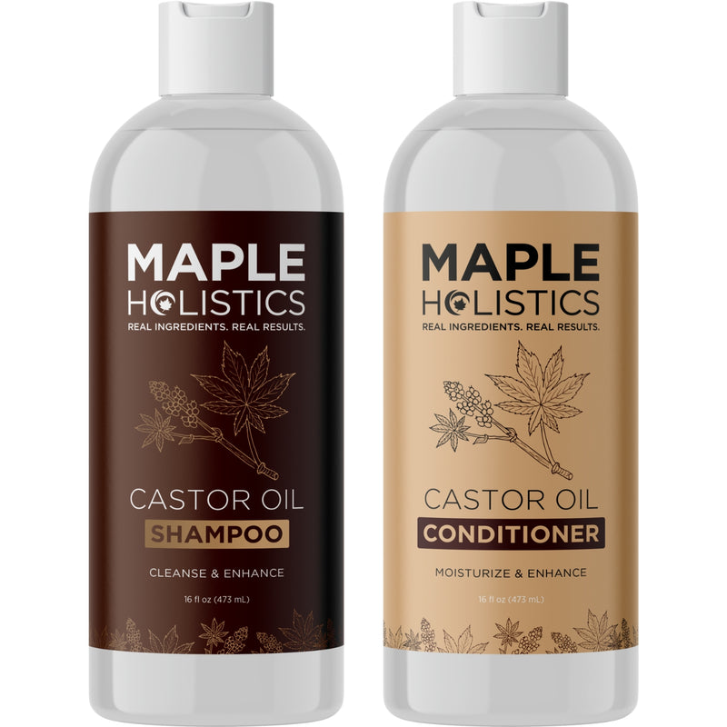 Biotin Castor Shampoo and Conditioner Set